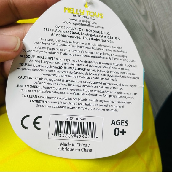 Squishmallows 2021 Maui Pineapple Girl Target 16” Big Pillow Stuffed Plush Toy - Picture 10 of 13